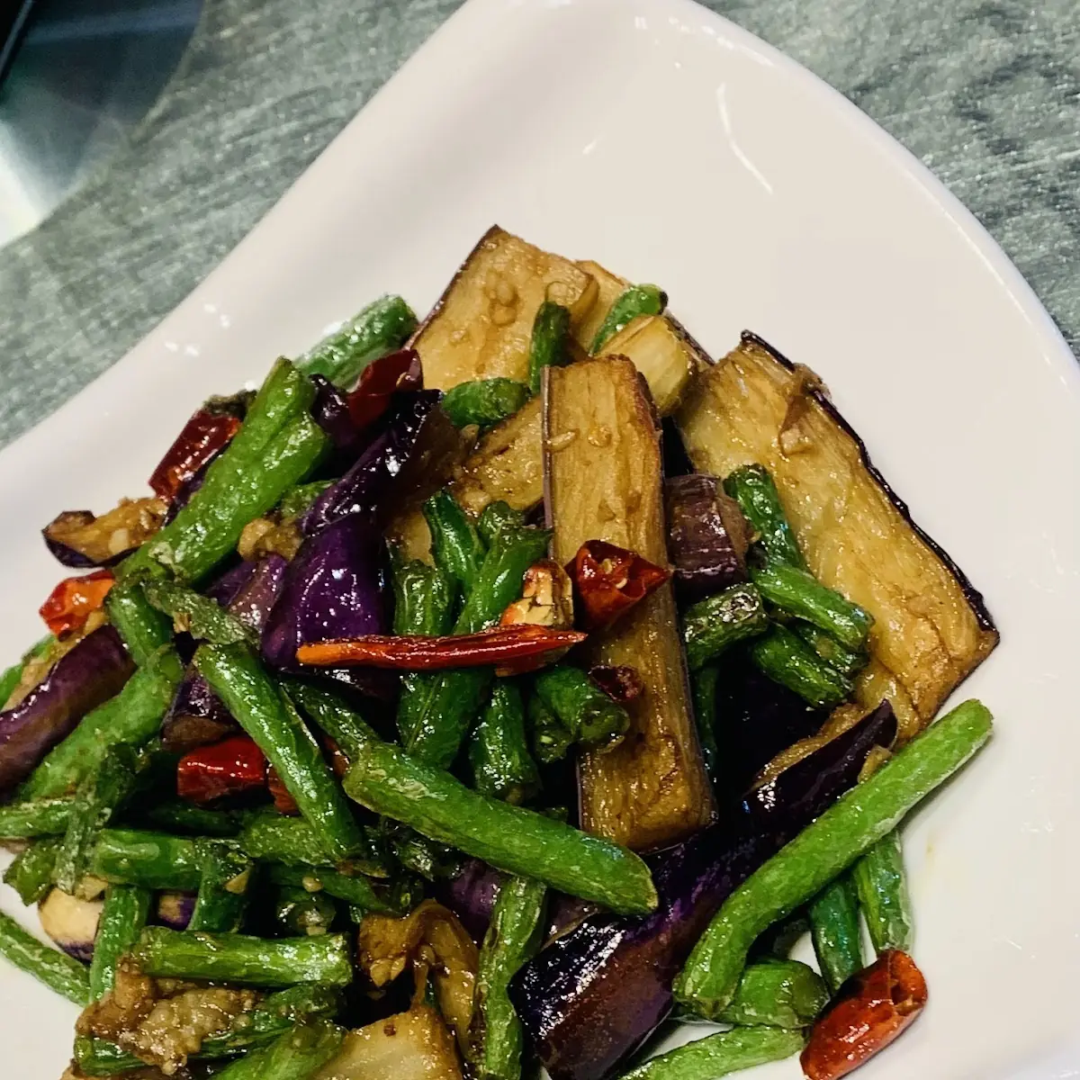 eggplant with string bean 茄子豆角